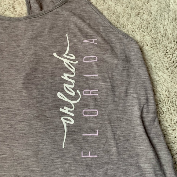 🎆🎇3for$9 Women’s Under Armour Orlando,FL tank top. Gray, white and pink.Size L - Picture 2 of 3